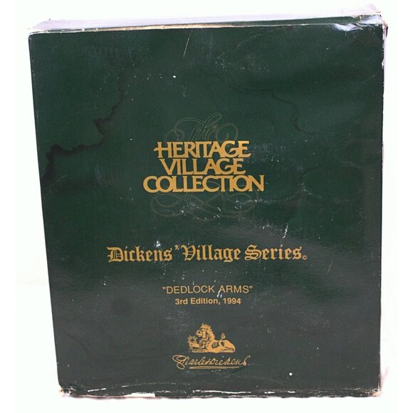 NEW 1994 Dept 56 Heritage Village Dickens' Series Dedlock Arms 5752-5 3rd Ed. - Picture 14 of 16
